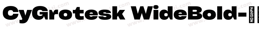 CyGrotesk WideBold字体转换